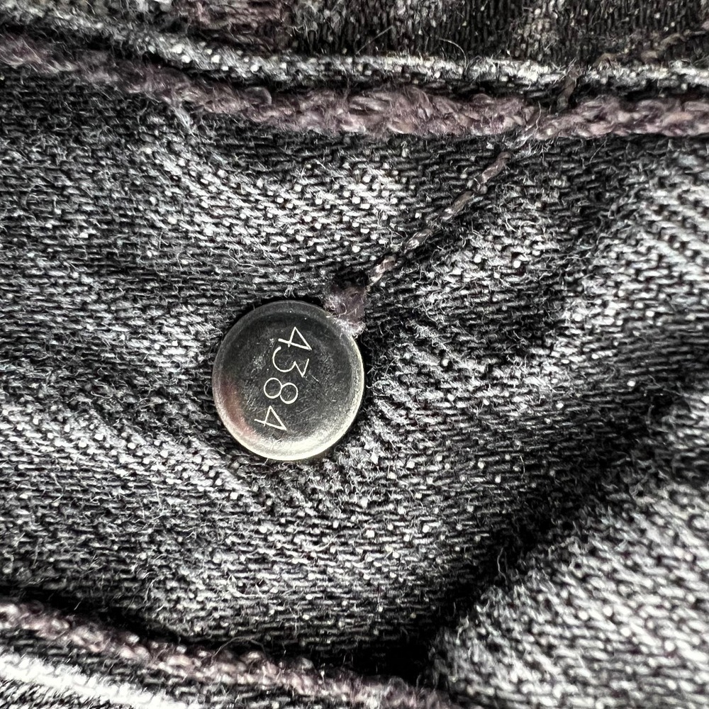 Levi's 501 Straight Leg Button Fly Jeans Faded Black Distressed Men 33 x 32 - Picture 12 of 15